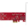 StarTech.com Karta PCIe SATA - 10-portowa karta rozszerzeń PCIe SATA - 6 Gb/s - niski/pełny profil - złącza SATA ułożone warstwowo - ASM1062 Non-RAID - konwerter/adapter PCI Express na SATA