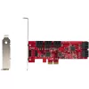 StarTech.com Karta PCIe SATA - 10-portowa karta rozszerzeń PCIe SATA - 6 Gb/s - niski/pełny profil - złącza SATA ułożone warstwowo - ASM1062 Non-RAID - konwerter/adapter PCI Express na SATA