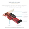 StarTech.com Karta PCIe SATA - 10-portowa karta rozszerzeń PCIe SATA - 6 Gb/s - niski/pełny profil - złącza SATA ułożone warstwowo - ASM1062 Non-RAID - konwerter/adapter PCI Express na SATA