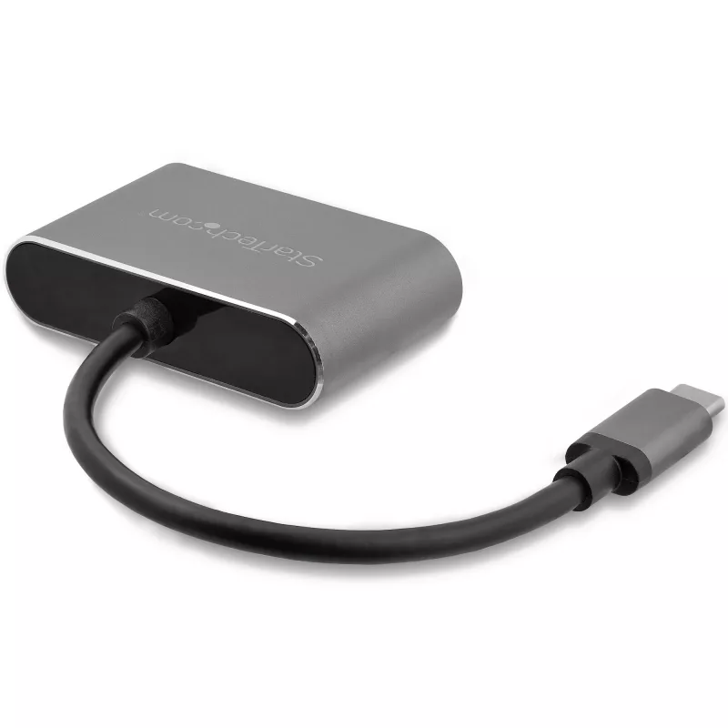 StarTech.com Adapter USB-C do VGA i HDMI — 2 w 1 — 4K 30 Hz — Kosmiczna szarość