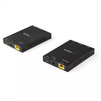 StarTech.com Zestaw przedłużacza HDMI przez CAT6 – 4K 60 Hz, 3840 x 2160 pikseli, nadajnik i odbiornik AV, 50 m, przewodowy, czarny, HDCP