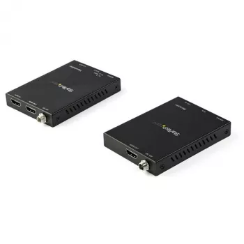 StarTech.com Zestaw przedłużacza HDMI przez CAT6 – 4K 60 Hz, 3840 x 2160 pikseli, nadajnik i odbiornik AV, 50 m, przewodowy, czarny, HDCP