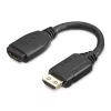 StarTech.com Przedłużacz HDMI 6 cali (15 cm) – Kabel 4K 60 Hz High Speed HDMI 2.0 z Ethernet – Krótki przedłużacz HDMI – Adapter przedłużający HDMI męski na żeński