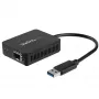 StarTech.com Konwerter USB 3.0 na światłowód - Kompaktowy adapter USB do otwartego SFP - Adapter sieciowy USB do Gigabit Ethernet - Adapter światłowodowy USB 3.0 kompatybilny ze światłowodem wielomodowym (MMF)/jednomodowym (SMF)