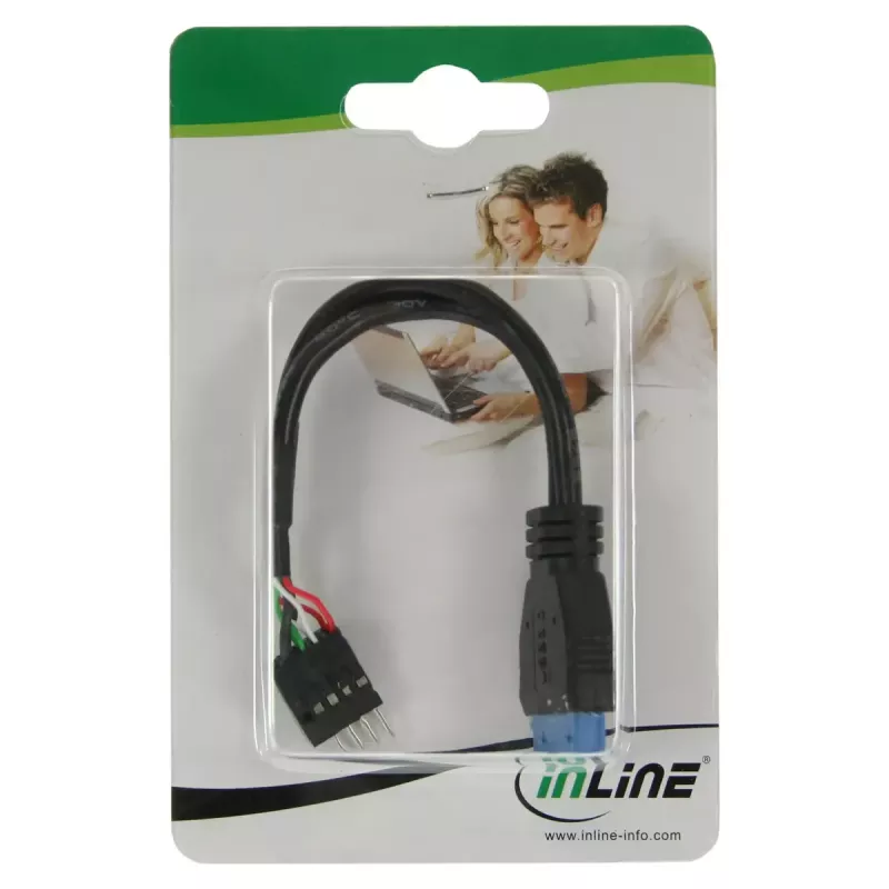 InLine adapter USB 3.0 na 2.0 wewnętrzny USB 3.0 / 2x USB 2.0 pin header, 0,15 m
