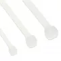 Opaski kablowe InLine 100 mm × 2,5 mm białe, wytrzymałość na rozciąganie 78,5 N, 100 szt.