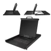 StarTech.com 8-portowa konsola KVM do montażu w szafie rack z kablami 1,8 m – zintegrowany przełącznik KVM z monitorem LCD 19 cali – w pełni funkcjonalna szuflada KVM LCD 1U – OSD KVM – wytrzymała, MTBF 50 000 h – obsługa USB + VGA