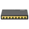 Intellinet 8-portowy przełącznik Gigabit Ethernet, rozmiar biurkowy, plastikowa obudowa, IEEE 802.3az (Energy Efficient Ethernet), czarny