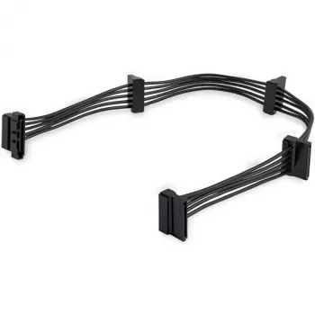 StarTech.com Kabel rozgałęziacza zasilania 4x SATA, SATA 15-pin, 4 x SATA, 0,4 m, Męski, Żeński, Czarny