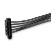StarTech.com Kabel rozgałęziacza zasilania 4x SATA, SATA 15-pin, 4 x SATA, 0,4 m, Męski, Żeński, Czarny