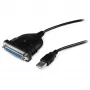 StarTech.com 6 ft USB na DB25 równoległy kabel adaptera drukarki - M/F