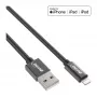Kabel InLine Lightning USB, do iPada, iPhone, iPoda, czarny/alu, 1 m z certyfikatem MFi