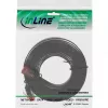 InLine Płaski Ultracienki Kabel Krosowy U/UTP Kat.6 Gotowy do Gigabit Ethernet Czarny 3m