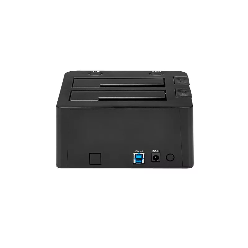 StarTech.com Dual-Bay USB 3.0 do SATA Stacja dokująca dla dysków twardych, USB Stacja dokująca dysków twardych, Zewnętrzna stacja dokująca 2.5/3.5 cala SATA I/II/III SSD/HDD, Zatoka dysków twardych z możliwością hot-swap, Ładowanie od góry
