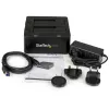 StarTech.com Dual-Bay USB 3.0 do SATA Stacja dokująca dla dysków twardych, USB Stacja dokująca dysków twardych, Zewnętrzna stacja dokująca 2.5/3.5 cala SATA I/II/III SSD/HDD, Zatoka dysków twardych z możliwością hot-swap, Ładowanie od góry