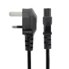 StarTech.com 2m kabel zasilający do laptopa, BS 1363 na C5 (koniczynka), 2,5A 250V, 18AWG, kabel zastępczy do laptopa w standardzie UK, kabel zasilający do drukarki, kabel do ładowarki laptopa, kabel do zasilacza laptopa