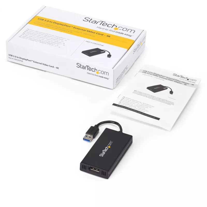 StarTech.com Adapter USB 3.0 na DisplayPort - Certyfikowany DisplayLink - 4K 30Hz