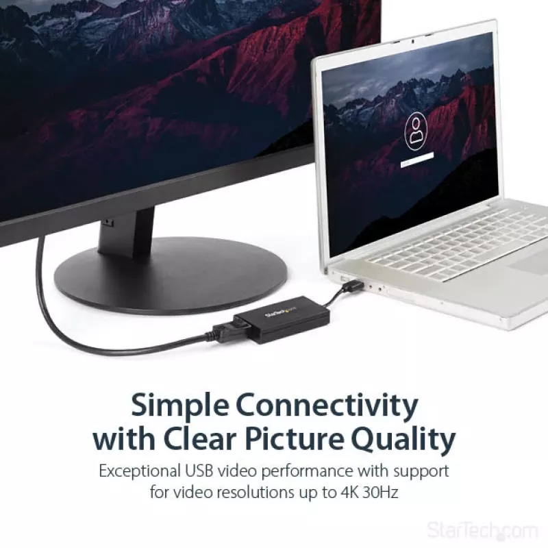 StarTech.com Adapter USB 3.0 na DisplayPort - Certyfikowany DisplayLink - 4K 30Hz