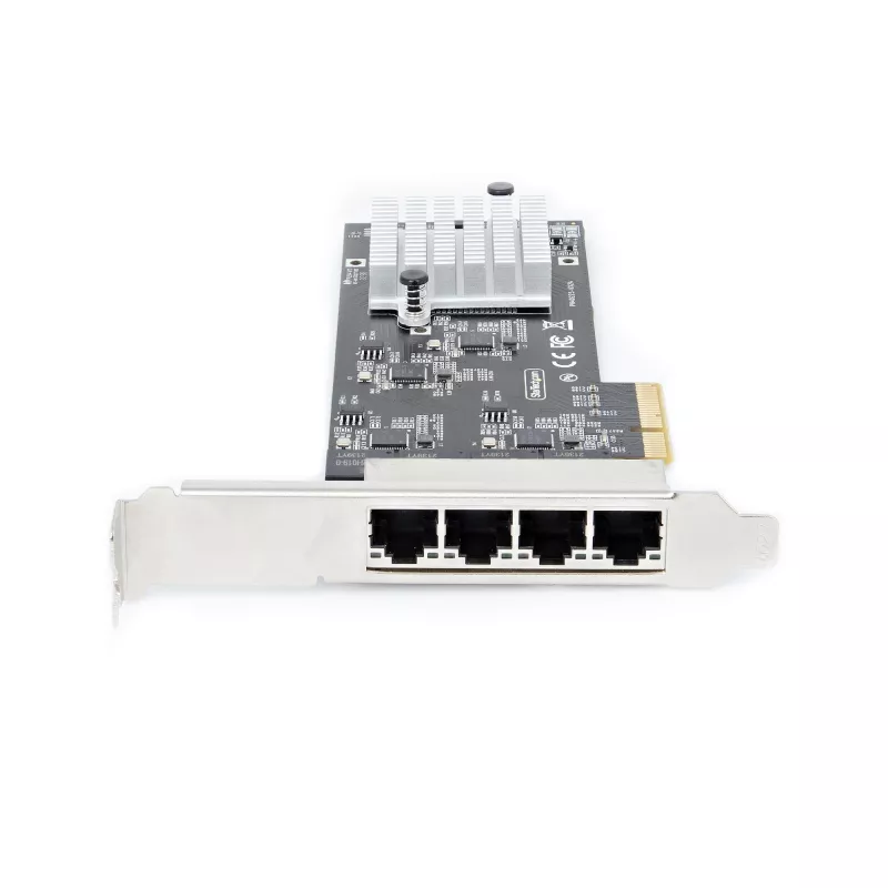 Karta sieciowa StarTech.com 4-Port 2.5Gbps NBASE-T PCIe, Intel I225-V, 4-portowa karta sieciowa, wielogigabitowa karta NIC, karta sieciowa PCI Express do serwera, stacjonarny interfejs Ethernet