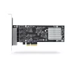 Karta sieciowa StarTech.com 4-Port 2.5Gbps NBASE-T PCIe, Intel I225-V, 4-portowa karta sieciowa, wielogigabitowa karta NIC, karta sieciowa PCI Express do serwera, stacjonarny interfejs Ethernet