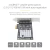 Karta sieciowa StarTech.com 4-Port 2.5Gbps NBASE-T PCIe, Intel I225-V, 4-portowa karta sieciowa, wielogigabitowa karta NIC, karta sieciowa PCI Express do serwera, stacjonarny interfejs Ethernet