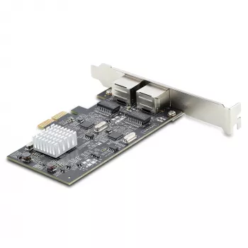 StarTech.com 2-Portowa Karta Sieciowa 2,5Gbps NBASE-T PCIe, Intel I225-V, Dwportowa Karta Sieciowa Komputera, Multi-Gigabit NIC, Karta Sieciowa Serwerowa PCI Express, Interfejs Ethernet Desktop