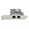 StarTech.com 2-Portowa Karta Sieciowa 2,5Gbps NBASE-T PCIe, Intel I225-V, Dwportowa Karta Sieciowa Komputera, Multi-Gigabit NIC, Karta Sieciowa Serwerowa PCI Express, Interfejs Ethernet Desktop