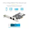 StarTech.com 2-Portowa Karta Sieciowa 2,5Gbps NBASE-T PCIe, Intel I225-V, Dwportowa Karta Sieciowa Komputera, Multi-Gigabit NIC, Karta Sieciowa Serwerowa PCI Express, Interfejs Ethernet Desktop