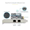 StarTech.com 2-Portowa Karta Sieciowa 2,5Gbps NBASE-T PCIe, Intel I225-V, Dwportowa Karta Sieciowa Komputera, Multi-Gigabit NIC, Karta Sieciowa Serwerowa PCI Express, Interfejs Ethernet Desktop