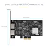 StarTech.com 2-Portowa Karta Sieciowa 2,5Gbps NBASE-T PCIe, Intel I225-V, Dwportowa Karta Sieciowa Komputera, Multi-Gigabit NIC, Karta Sieciowa Serwerowa PCI Express, Interfejs Ethernet Desktop