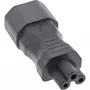 InLine adapter zasilania IEC 60320 C14 / C5, 3-stykowy, urządzenie IEC / notebook