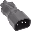 InLine adapter zasilania IEC 60320 C14 / C5, 3-stykowy, urządzenie IEC / notebook