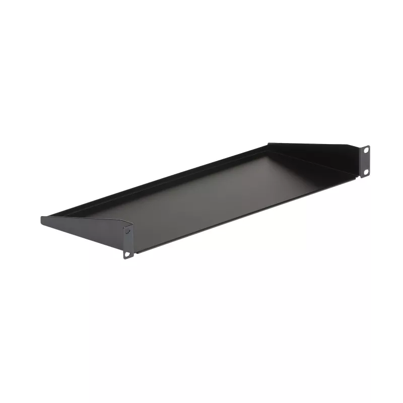 Półka do serwera StarTech.com 1U, uniwersalna półka wspornikowa do montażu w szafie rack 19 cali, do szafy/szafy sieciowej, wytrzymała stal, udźwig 15 kg, głębokość 18 cm
