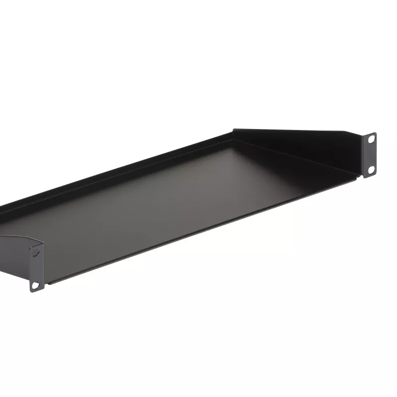 Półka do serwera StarTech.com 1U, uniwersalna półka wspornikowa do montażu w szafie rack 19 cali, do szafy/szafy sieciowej, wytrzymała stal, udźwig 15 kg, głębokość 18 cm
