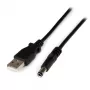 StarTech.com kabel USB do zasilania 5,5 mm - wtyk typu N - 1 m, 1 m, USB A, wtyk typu N