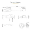 StarTech.com kabel USB do zasilania 5,5 mm - wtyk typu N - 1 m, 1 m, USB A, wtyk typu N