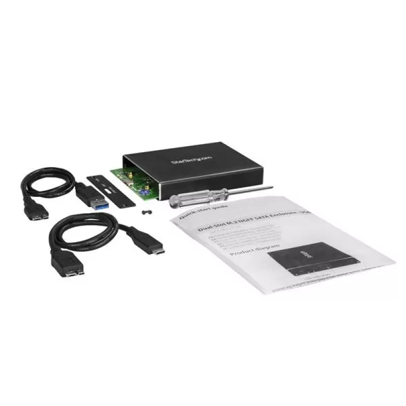 Obudowa na dwa dyski M.2 SATA SSD StarTech.com z USB 3.1 (10 Gb/s) – RAID