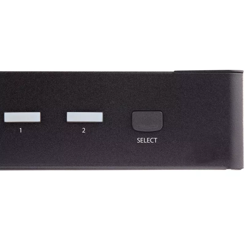 StarTech.com 2-portowy przełącznik KVM HDMI - jeden monitor 4K 60 Hz Ultra HD HDR - stacjonarny przełącznik KVM HDMI 2.0 z 2-portowym hubem USB 3.0 (5 Gb/s) i 4x USB 2.0 HID, audio - przełączanie klawiszami skrótu - TAA