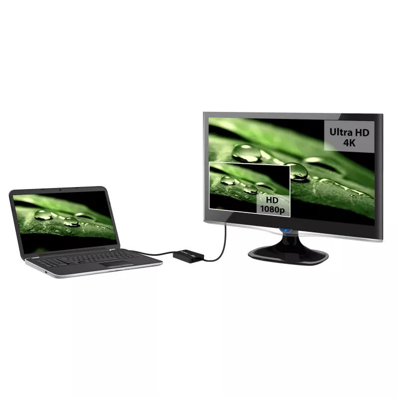 StarTech.com USB 3.0 do HDMI Adapter - 4K 30Hz Ultra HD - Certyfikat DisplayLink - USB Typ-A do HDMI Adapter Wyświetlacza Konwerter dla Monitora - Zewnętrzna Karta Wideo i Graficzna - Mac i Windows