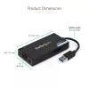 StarTech.com USB 3.0 do HDMI Adapter - 4K 30Hz Ultra HD - Certyfikat DisplayLink - USB Typ-A do HDMI Adapter Wyświetlacza Konwerter dla Monitora - Zewnętrzna Karta Wideo i Graficzna - Mac i Windows