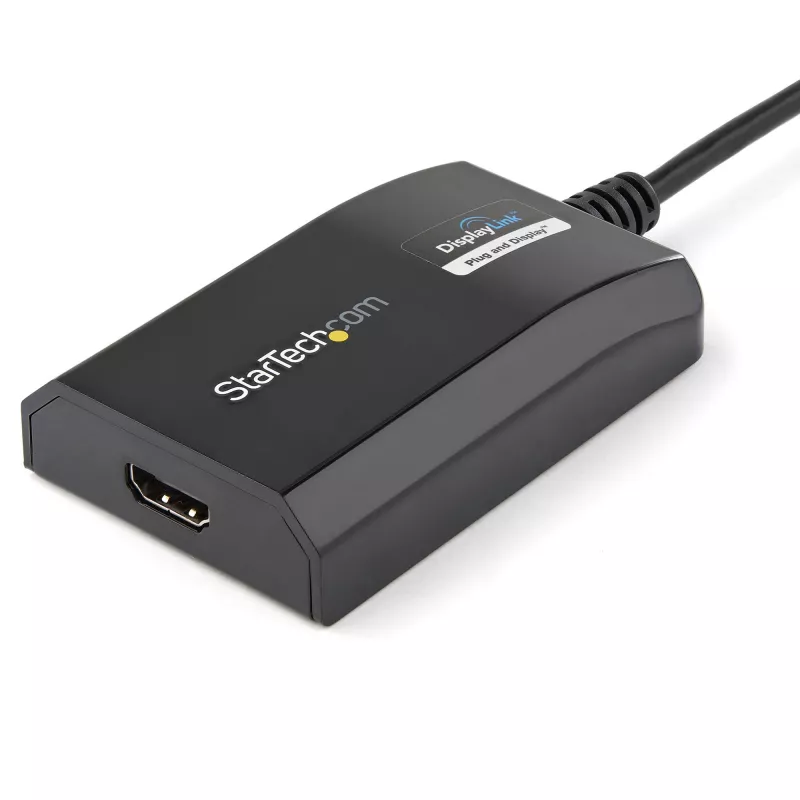 StarTech.com USB 3.0 do HDMI Adapter - Certyfikat DisplayLink - 1080p (1920x1200) - USB Typ-A do HDMI Adapter Konwerter Wyświetlacza do Monitora - Zewnętrzna Karta Wideo i Graficzna - Windows/Mac