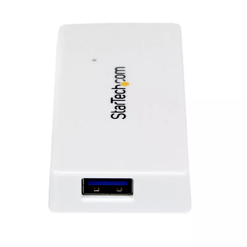 StarTech.com Przenośny 4-portowy mini hub SuperSpeed USB 3.0 - biały