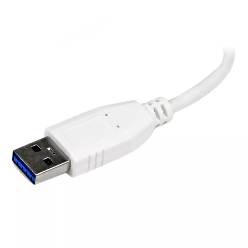 StarTech.com Przenośny 4-portowy mini hub SuperSpeed USB 3.0 - biały