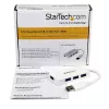StarTech.com Przenośny 4-portowy mini hub SuperSpeed USB 3.0 - biały