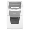 Niszczarka papieru LEITZ IQ Autofeed Small Office 100, ścinka poprzeczna P-4, 8 arkuszy, podajnik 22 cm, kosz 34 l, szara