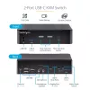 StarTech.com SV231DPUCA przełącznik KVM Czarny