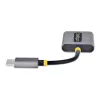 StarTech.com Rozdzielacz słuchawkowy USB-C, adapter dwóch zestawów słuchawkowych USB Type-C z wejściem mikrofonowym, adapter audio USB-C na 3,5 mm/dongle słuchawkowy, wyjście audio/aux USB-C na jack, 24-bitowy DAC