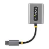 StarTech.com Rozdzielacz słuchawkowy USB-C, adapter dwóch zestawów słuchawkowych USB Type-C z wejściem mikrofonowym, adapter audio USB-C na 3,5 mm/dongle słuchawkowy, wyjście audio/aux USB-C na jack, 24-bitowy DAC