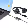 StarTech.com Rozdzielacz słuchawkowy USB-C, adapter dwóch zestawów słuchawkowych USB Type-C z wejściem mikrofonowym, adapter audio USB-C na 3,5 mm/dongle słuchawkowy, wyjście audio/aux USB-C na jack, 24-bitowy DAC