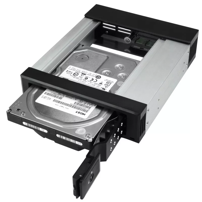 StarTech.com 5.25 na 3.5 Zatoka hot swap dla dysków twardych - Dla dysków 3.5 inch SATA/SAS - Bez tacki - Aluminium
